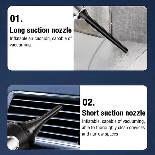 Mini Wireless Car Vacuum Cleaner 12V 4300Pa Ultra-Strong Suction Handheld Vacuum Portable Mini Air Blower for Home and Car