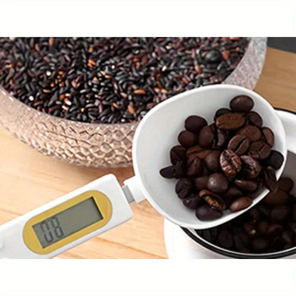 Digital Measuring Spoon | High Precision 0.1g Accuracy | Rechargeable Kitchen Scale for Baking & Cooking | Ergonomic Handle with USB Charging | Multi-Use for Coffee, Tea, Spices | Easy-to-Read Display | Durable Plastic, Bakin