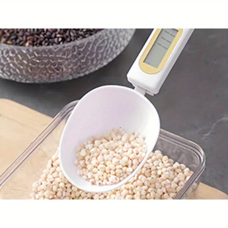 Digital Measuring Spoon | High Precision 0.1g Accuracy | Rechargeable Kitchen Scale for Baking & Cooking | Ergonomic Handle with USB Charging | Multi-Use for Coffee, Tea, Spices | Easy-to-Read Display | Durable Plastic, Bakin