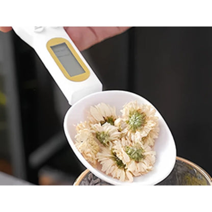 Digital Measuring Spoon | High Precision 0.1g Accuracy | Rechargeable Kitchen Scale for Baking & Cooking | Ergonomic Handle with USB Charging | Multi-Use for Coffee, Tea, Spices | Easy-to-Read Display | Durable Plastic, Bakin