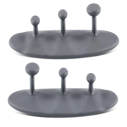 1 Pair Washable Weight Lifting Grips 3-finger Silicone Grip Silicone Palm Grips Breathable Anti-slip Dumbbell Grippers