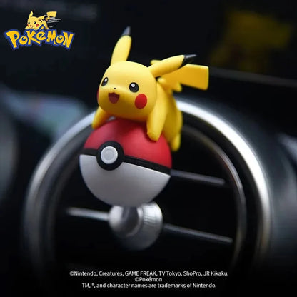 Pokemon Anime Pikachu Car Air Freshener Fruit and flower Smell Diffuser Auto Cartoon Decoration Accessories Cute Holiday Gifts