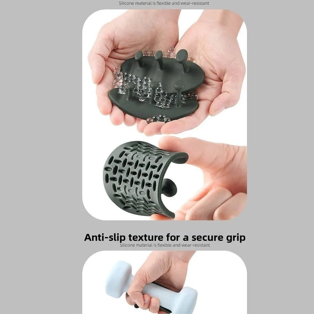 1 Pair Washable Weight Lifting Grips 3-finger Silicone Grip Silicone Palm Grips Breathable Anti-slip Dumbbell Grippers