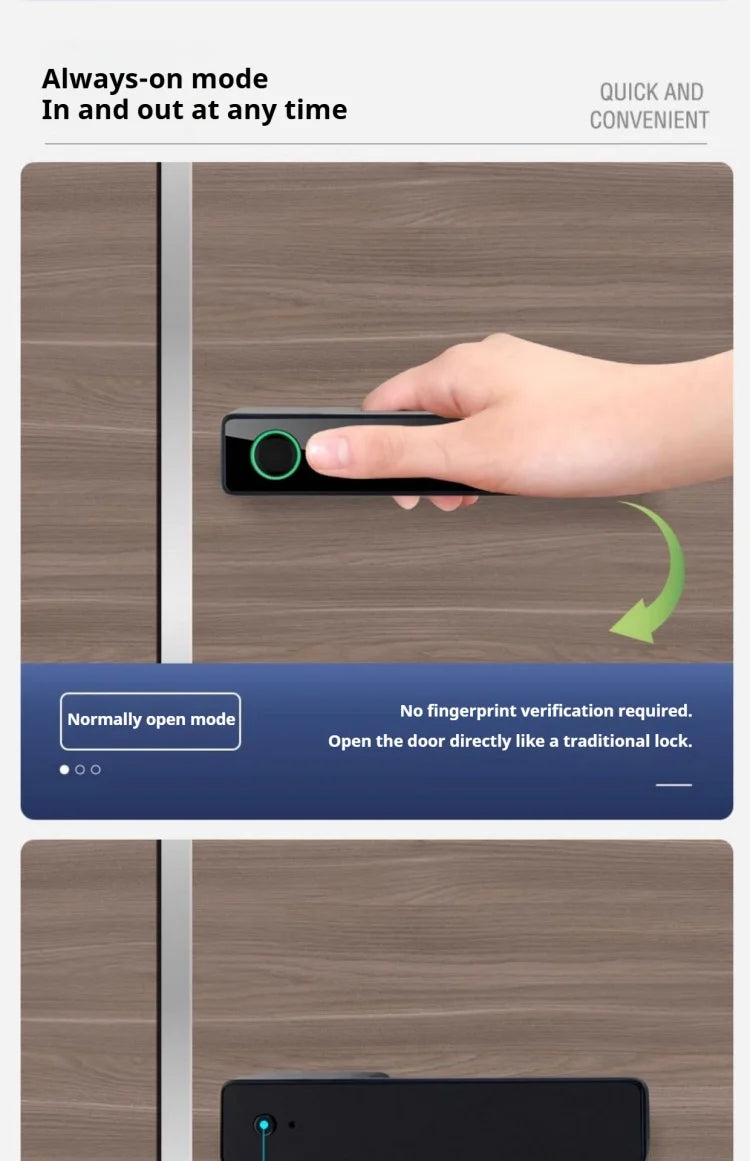 Bluetooth Fingerprint Smart Door Lock with Keyboard Handle for Home Apartment Office Front Door Bedroom Front Door Lock
