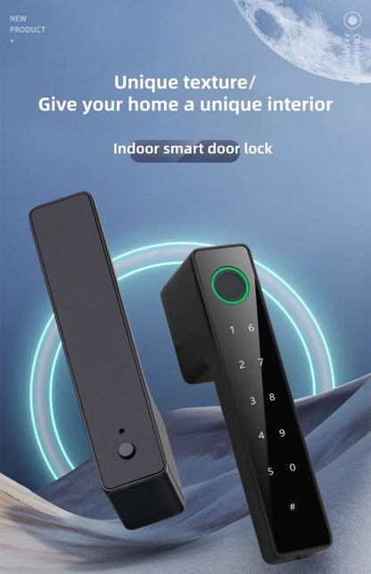 Bluetooth Fingerprint Smart Door Lock with Keyboard Handle for Home Apartment Office Front Door Bedroom Front Door Lock