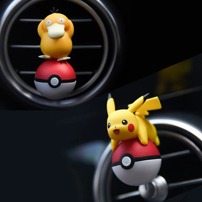 Pokemon Anime Pikachu Car Air Freshener Fruit and flower Smell Diffuser Auto Cartoon Decoration Accessories Cute Holiday Gifts