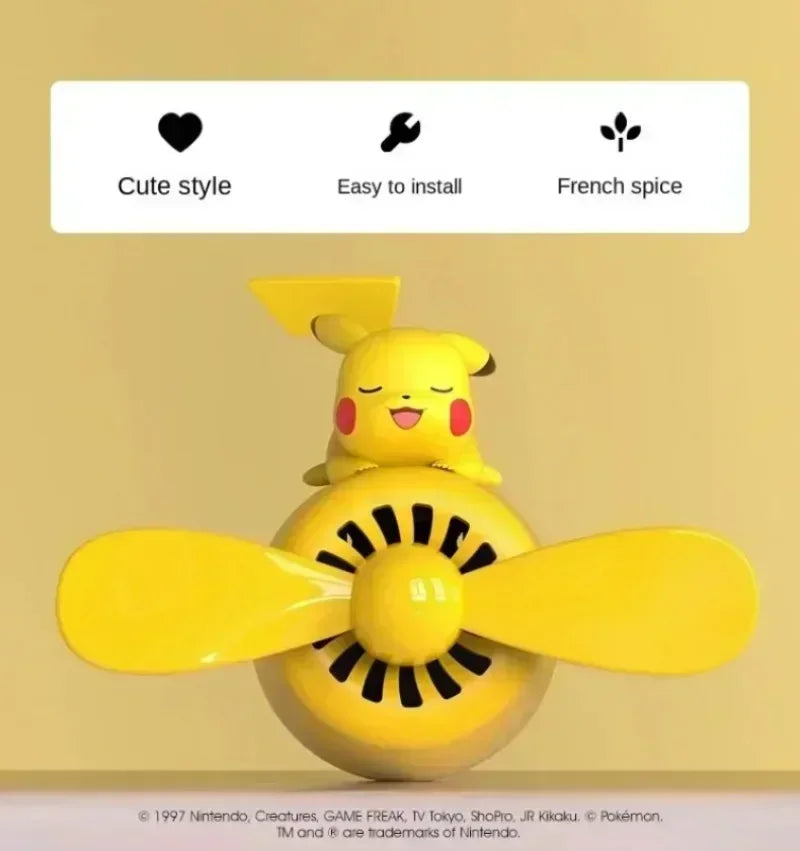 Pokemon Anime Pikachu Car Air Freshener Fruit and flower Smell Diffuser Auto Cartoon Decoration Accessories Cute Holiday Gifts