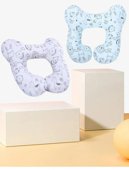 Baby Stroller U-Shaped Neck Pillow - Cartoon Design Newborn Car Seat Sleeping Headrest Cushion Kids Neck Support Protector