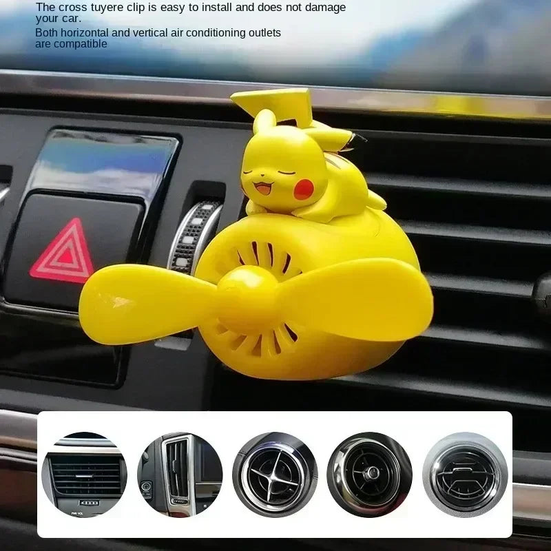 Pokemon Anime Pikachu Car Air Freshener Fruit and flower Smell Diffuser Auto Cartoon Decoration Accessories Cute Holiday Gifts
