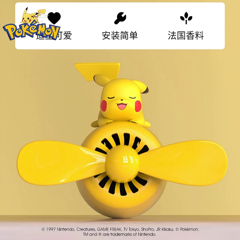 Pokemon Anime Pikachu Car Air Freshener Fruit and flower Smell Diffuser Auto Cartoon Decoration Accessories Cute Holiday Gifts