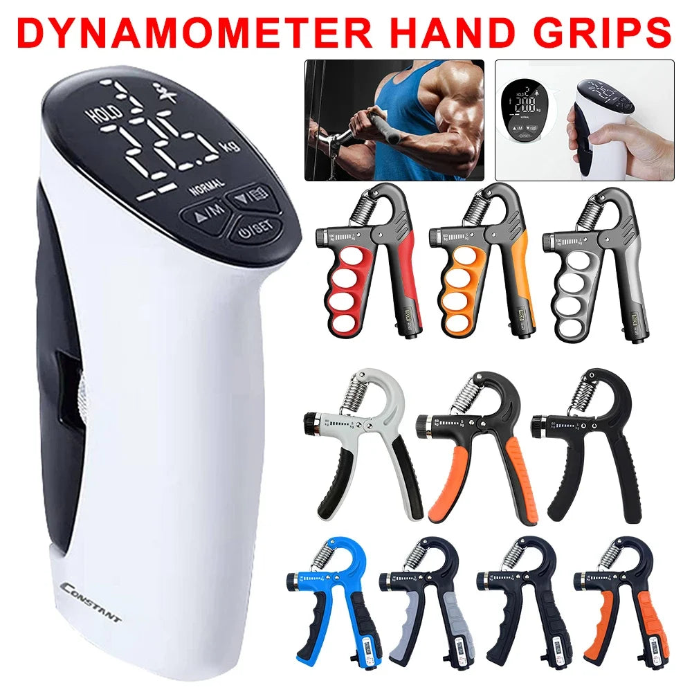 Electronic/Manual Hand Grip Digital Hand Dynamometer Counting Gripper Strengthener Measurement Meter Auto Hand Strength Trainer