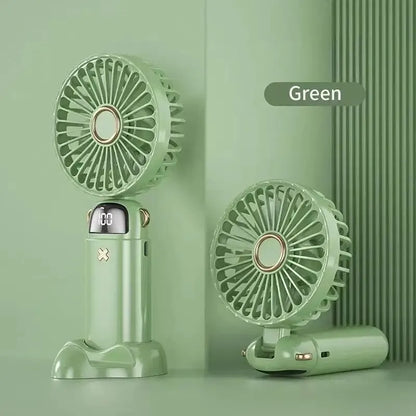 Mini Handheld Small Fan Portable Portable Silent Office Desk Student On Dormitory Charging Outdoor Hand Holding Fan Small