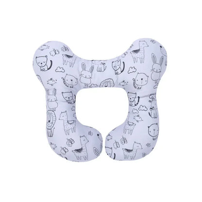 Baby Stroller U-Shaped Neck Pillow - Cartoon Design Newborn Car Seat Sleeping Headrest Cushion Kids Neck Support Protector