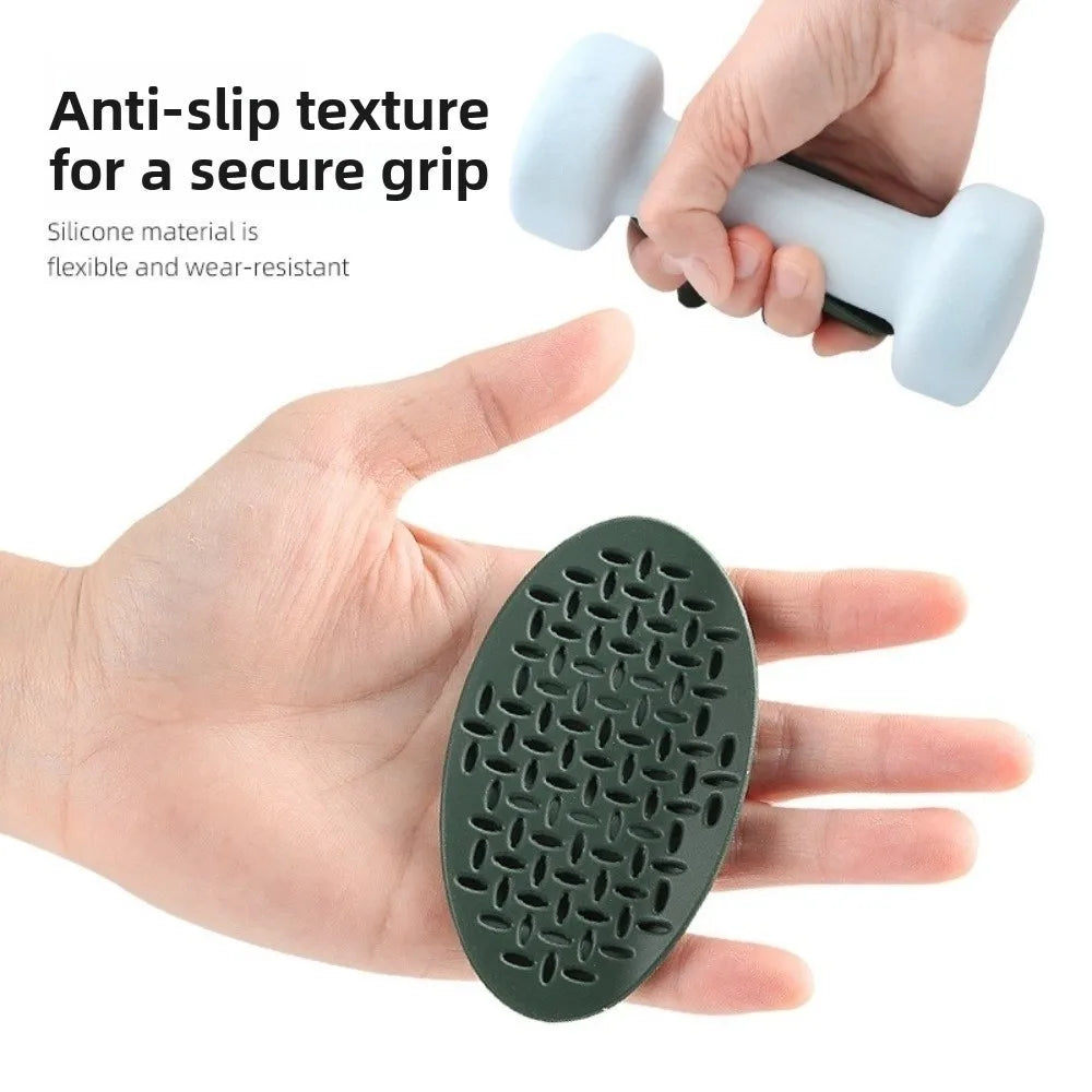 1 Pair Washable Weight Lifting Grips 3-finger Silicone Grip Silicone Palm Grips Breathable Anti-slip Dumbbell Grippers