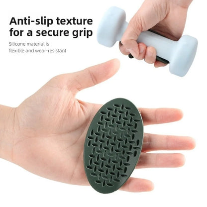 1 Pair Washable Weight Lifting Grips 3-finger Silicone Grip Silicone Palm Grips Breathable Anti-slip Dumbbell Grippers