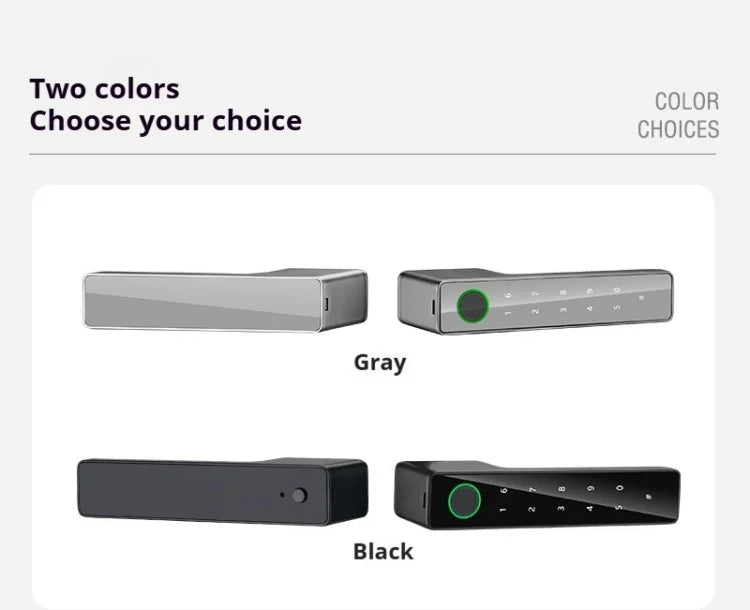 Bluetooth Fingerprint Smart Door Lock with Keyboard Handle for Home Apartment Office Front Door Bedroom Front Door Lock