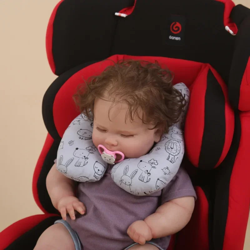 Baby Stroller U-Shaped Neck Pillow - Cartoon Design Newborn Car Seat Sleeping Headrest Cushion Kids Neck Support Protector