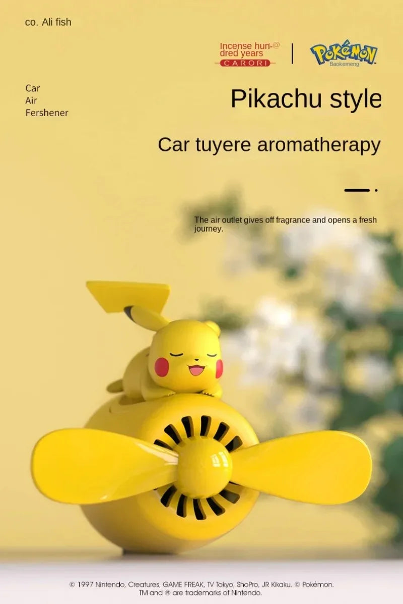 Pokemon Anime Pikachu Car Air Freshener Fruit and flower Smell Diffuser Auto Cartoon Decoration Accessories Cute Holiday Gifts