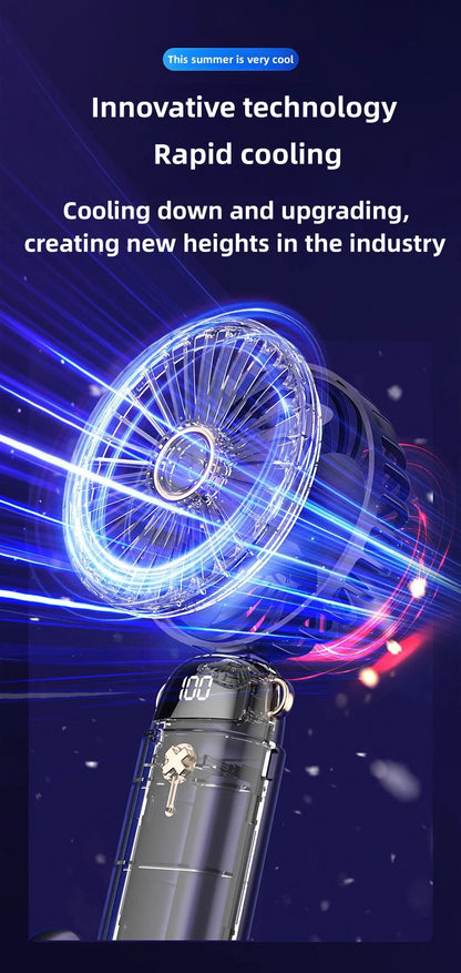 Mini Handheld Small Fan Portable Portable Silent Office Desk Student On Dormitory Charging Outdoor Hand Holding Fan Small