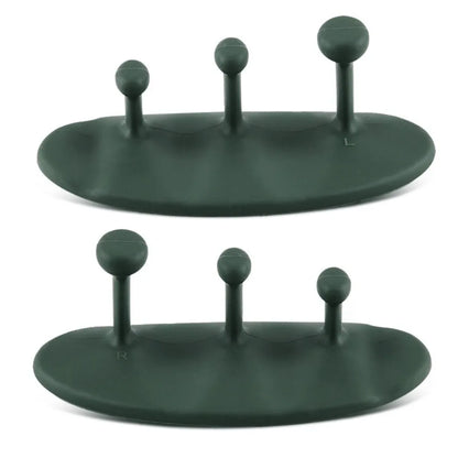 1 Pair Washable Weight Lifting Grips 3-finger Silicone Grip Silicone Palm Grips Breathable Anti-slip Dumbbell Grippers