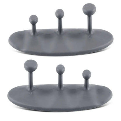 1 Pair Washable Weight Lifting Grips 3-finger Silicone Grip Silicone Palm Grips Breathable Anti-slip Dumbbell Grippers