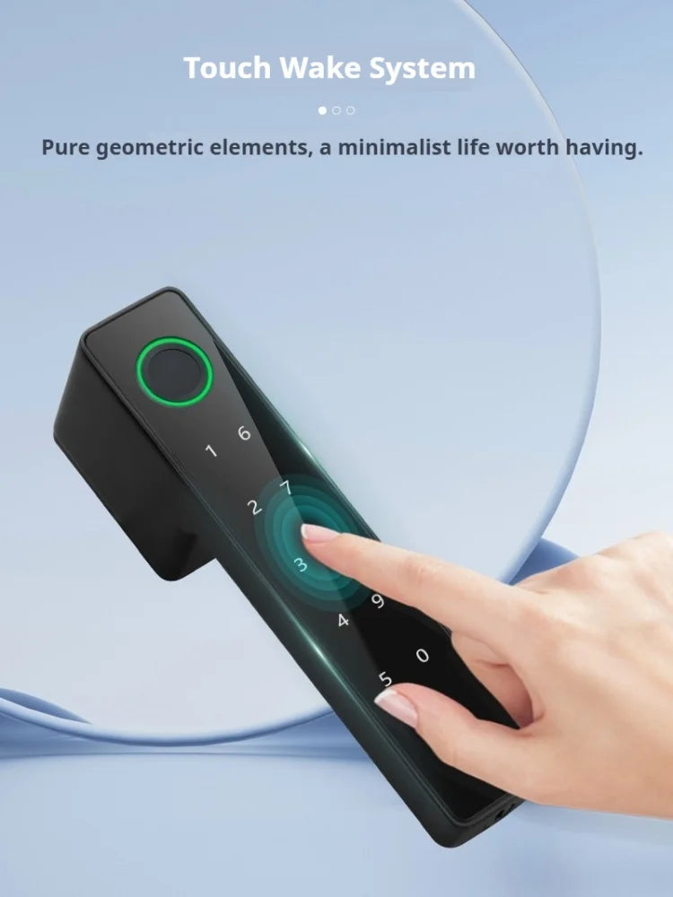 Bluetooth Fingerprint Smart Door Lock with Keyboard Handle for Home Apartment Office Front Door Bedroom Front Door Lock