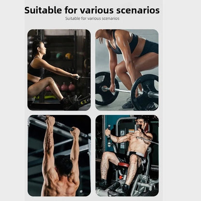 1 Pair Washable Weight Lifting Grips 3-finger Silicone Grip Silicone Palm Grips Breathable Anti-slip Dumbbell Grippers