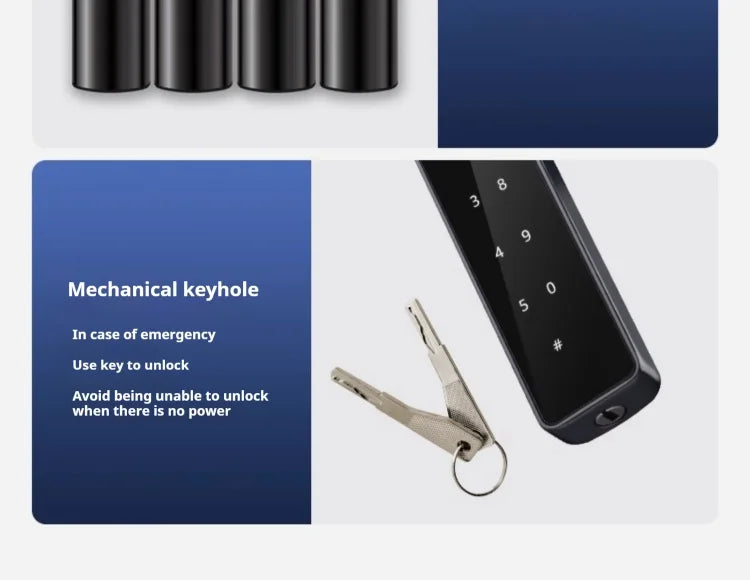 Bluetooth Fingerprint Smart Door Lock with Keyboard Handle for Home Apartment Office Front Door Bedroom Front Door Lock